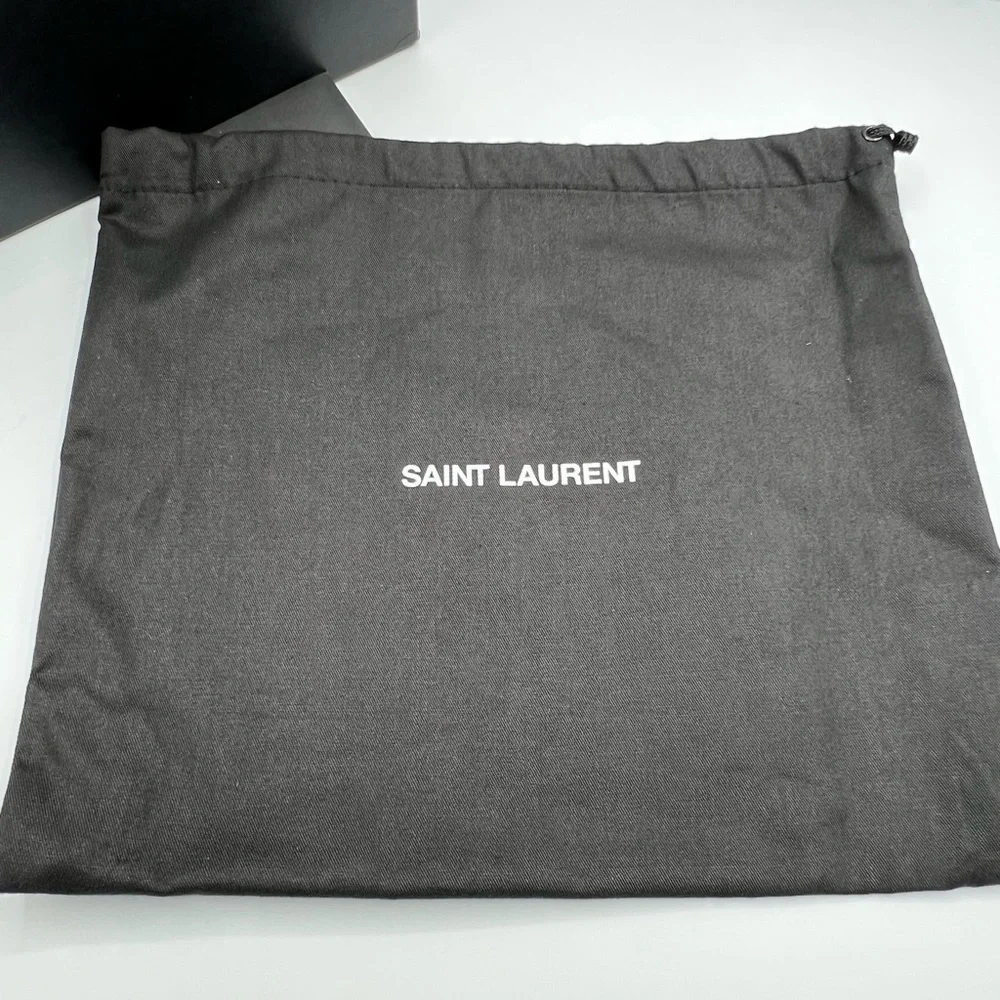 Saint Laurent Black Leather Cassandra Bag with Gold Chain w/ Dust Bag and Box - Picture 11 of 15